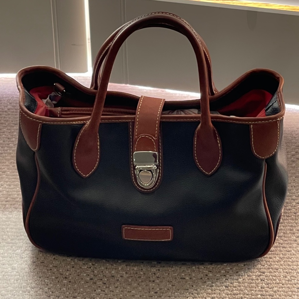 VINTAGE Dooney & Bourke Leather Crossbody Satchel Bag EUC! - Picture 10 of 13